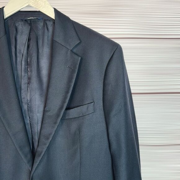 Brooks Brothers 346 Two-Buttons Wool Blazer Navy Blue with Gold Buttons 43L Vtg - Picture 5 of 16